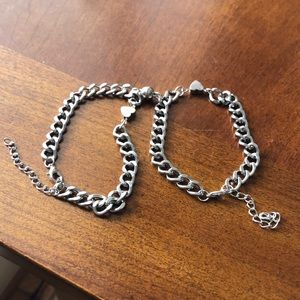 Bracelets , magnetized ball to keep the attached ! Wear as 2 or 1